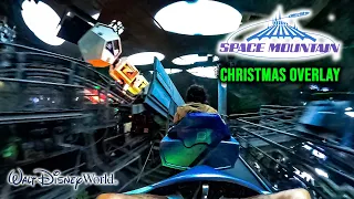 Space Mountain  with Christmas Overlay On Ride 4K POV Walt Disney World 2023 12 28