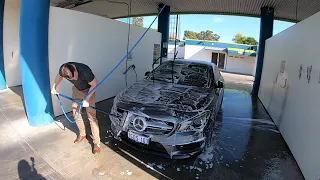 CLA45 AMG ceramic coat wash timelapse with Gopro Hero 7 Black Part 1