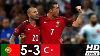 Portugal vs Turkey 5:3 - All Goals & Extended Highlights Resumen y Goles (Last 3 Matches) HD