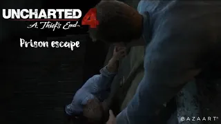 Uncharted 4 prison escape (sam get shot)