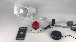 Alarma Vecinal con Estrobo Activada por Wifi App y Alexa