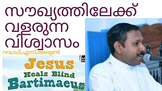 ബർത്തിമായിയുടെ വിശ്വാസം (Faith of Bartimaeus) / Mark10:46-52 / Rev.D.S.Arun