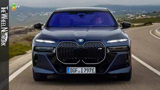 2024 BMW i7 M70 xDrive | Frozen Tanzanite Blue | Driving, Interior, Exterior