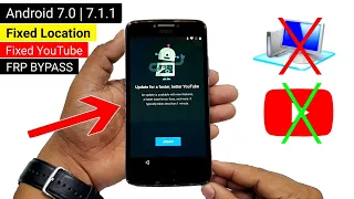 All Moto 2021 FRP BYPASS Fixed YouTube Update/Fixed Location | ANDROID 7 (Without PC)🔥🔥🔥