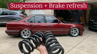 Making the turbo E34 ride and stop better : Suspension and Brakes