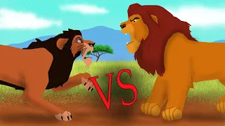 MUFASA VS SCAR THE BATTLE - Animation Pivot