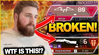 ROGUE & Taxi2g Shows Why You Should Use BOCEK BOW  & PEACEKEEPER in PREDATOR LOBBY! -APEX LEGENDS