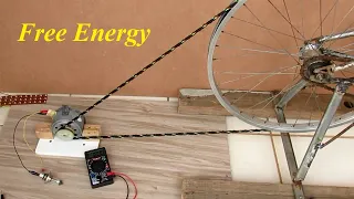 Energia Grátis com Motor Elétrico Automotivo e Bicicleta