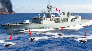 Yemen Panic! Royal Canadian Navy Ships intercept Rebel Ships in the Red Sea