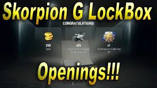 Skorpion G Lockbox | Crate Opening | World of Tanks Blitz