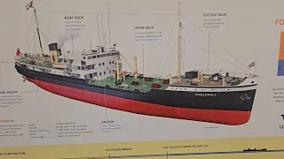 SS Shieldhall last surviving operational steam ship out on of Southampton 04/05/24
