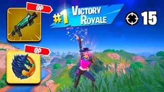 High Elimination Solo Win Gameplay | NEW HARPY HAZE SKIN | Fortnite Chapter 5 Season 2 Zero Build