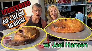 UNDEFEATED 6LB CALZONE FOOD CHALLENGE #RainaisCrazy ft. Joel Hansen