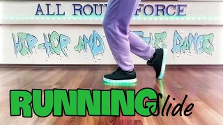 RUNNING SLIDE Shuffle dance tutorial kezdőknek