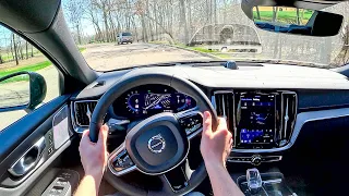 2023 Volvo S60 Recharge Ultimate Black Edition - POV Test Drive (Binaural Audio)