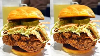 Fried Chicken Sandwich w/ Coleslaw