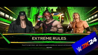 FULL MATCH - THE UNDERTAKER VS KANE VS TRIPLE H TRIPLE THREAD ELIMINATION MATCH | WWE 2K24