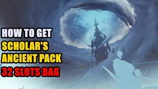 How to get Scholar's Ancient Pack WoW 32 Slot Bag