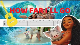 VAIANA / MOANA - How Far I´ll Go Guitar TAB/TUTORIAL