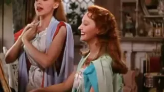 JUDY GARLAND: 'MEET ME IN ST LOUIS, LOUIS'  WITH LUCILLE BREMER. A CLOSEUP.