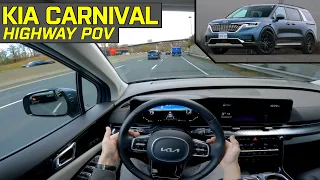 Almost Self-Driving! -  KIA CARNIVAL SX Highway Driving Assist / Lane Keep Assist POV Test