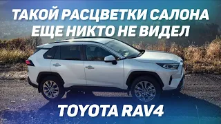 В новом кузове Toyota RAV4 такой расцветки салона еще никто не видел [НОВЫЙ РАФИК 2021]