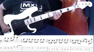 Rock The Casbah - Isolated Solo Bass Lesson in Punk Bass Picking