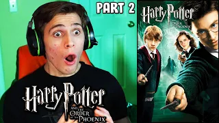 Harry Potter and the Order of the Phoenix (2007) Movie REACTION!!! (Part 2)