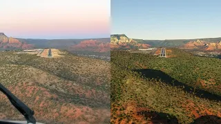 Sedona, AZ Comparison Microsoft Flight Simulator 2020 vs Real Life.