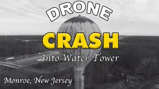 DJI Phantom 3 Standard Crash into Water Tower. Video 2, (Hi Def)!