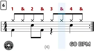 DRUM LESSON 6 (60 BPM)