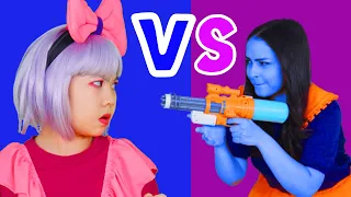 Pink vs Blue Challenge Song 💖💙 & MORE | Kids Funny Songs