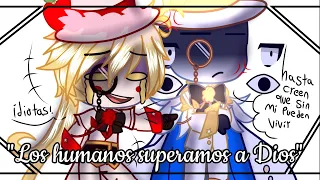 "Los humanos superamos a Dios"//meme//hazbin hotel//Lucifer y Dios//leer descripción