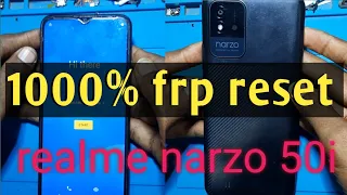 realme norzu 50i frp bypass factory reset cm2  pattern password lok remove 1000% cm2