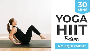 30-Minute HIIT + Power Yoga Fusion Workout | Total Body Sculpt with No Equipment