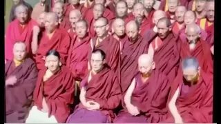 Very old video Dalai Lama with 41 sakya Trizin and other great masters