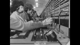 Women Run Telephone Switchboard, 1950s - Archive Film 1096375