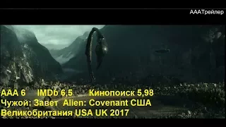 АААТрейлер Чужой Завет Alien Covenant США Великобритания USA UK 2017 #new #новый