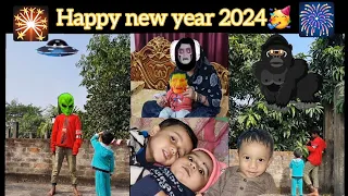 Happy new year 2024 🎉 ✨️ to my fans and family #youtubevideo #funny #happynewyear2024