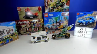 LEGO LIVE Box Opening and Build of City and Ninjago sets.