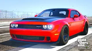 GTA 5 REAL LIFE MOD #399 DODGE DEMON !!! (GTA 5 REAL LIFE MODS) HD