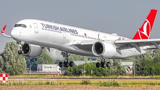 20 MINUTES of CLOSE UP LANDINGS at AMS | Amsterdam Airport Plane Spotting [AMS/EHAM]