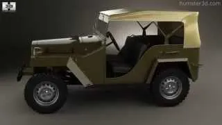 GAZ-67 1943 by 3D model store Humster3D.com