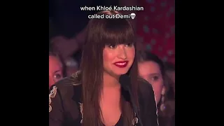 When Khloe Kardashian Called Out Demi Lovato #shorts