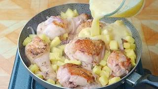 ¡La receta de POLLO y piña que sorprendió a todos! Un ALMUERZO rápido y sin complicaciones.