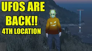 UFOs ARE BACK In GTA 5 Online 4th UFO Location  Halloween Surprise 2022 Event