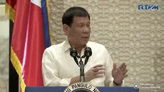 Duterte at the San Beda alumni homecoming