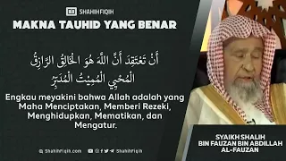 Inilah Makna Tauhid yang Benar !   Syaikh Shalih Al Fauzan #dakwahsunnah #aqidah