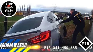 POLICJA W AKCJI #15 - BMW X6 zawisa w powietrzu, pościg za Nissanem, stłuczka z radiowozem i inni