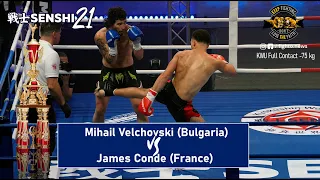 SENSHI 21: -75 kg, Mihail Velchovski (Bulgaria) vs James Conde (France) | KWU Full Contact